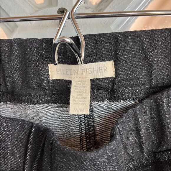 New Eileen Fisher elastic waist, leggings faded black skinny jeans - Picture 6 of 8